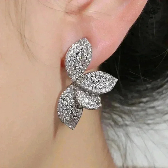 Women's Rakol Elegant Copper Irregular-Shaped Earrings - Picture 2 of 14